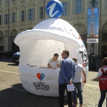 stand gonfiabile TURISMO TORINO