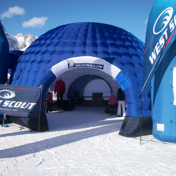 Stand igloo gonfiabile