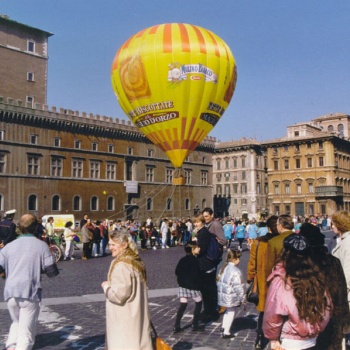 mongolfiera in volo vincolato