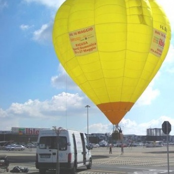 mongolfiera in volo vincolato