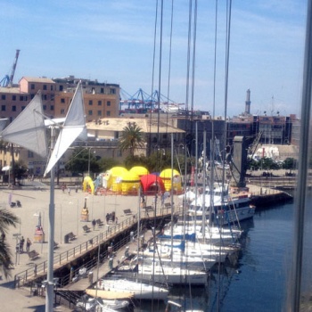 panoramica porto di genova